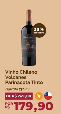 Oba Hortifruti Vinho Chileno Volcanes Parinacota Tinto oferta