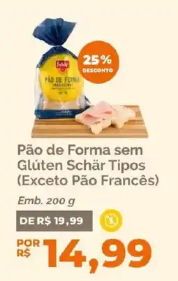 Oba Hortifruti Pão de Forma sem Glúten Schär Tipos oferta