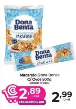 Comercial Esperança Macarrão dona benta oferta
