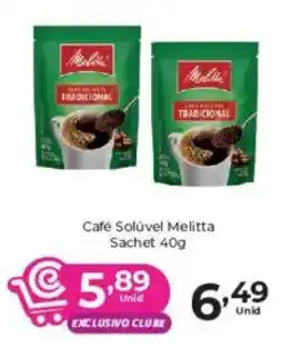 Comercial Esperança Café Solúvel Melitta oferta