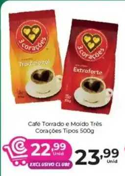 Comercial Esperança Café Torrado e Moído Três Corações Tipos oferta