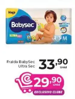 Comercial Esperança Fralda babysec ultra sec oferta
