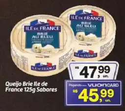Fort Atacadista Queijo Brie Ile de France 125g Sabores oferta