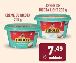 Supermercados São Vicente Creme de ricota o original oferta