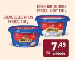Supermercados São Vicente Creme queijo minas frescal oferta