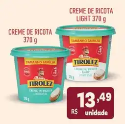 Supermercados São Vicente Creme de ricota light oferta