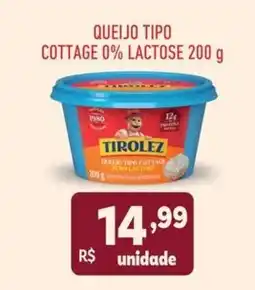 Supermercados São Vicente queijo tipo cottage 0% lactose oferta