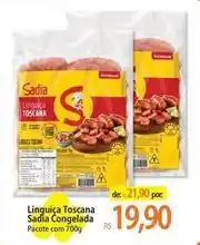 Atacadão Sadia - linguiça toscana oferta