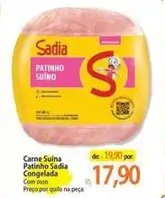 Atacadão Sadia - carne suina patinho oferta