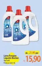 Atacadão Becker - lava roupas líquido oferta