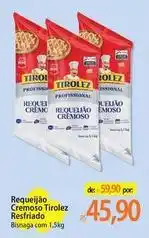Atacadão Tirolez - requeijão cremoso refriado oferta