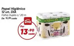 Dia Dia - papel higiênico 12 un oferta