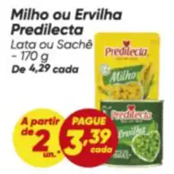 Dia Predilecta - milho ou ervilha oferta