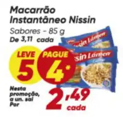 Dia Nissin - macarrão instantâneo oferta