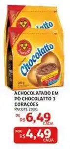Assaí Atacadista 3 corações - achocolatado em po chocolatto oferta