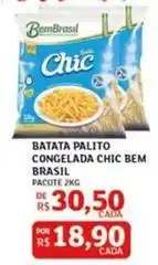 Assaí Atacadista Bem brasil - batata palito congelada chic oferta