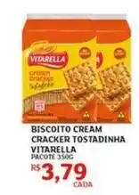 Assaí Atacadista Vitarella - biscoito cream cracker tostadinha oferta