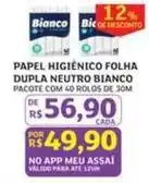 Assaí Atacadista Bianco - papel higiênico folha dupla neutro oferta