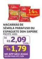 Assaí Atacadista Pacote - macarrão de semola ou espaguete oferta