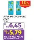 Assaí Atacadista Puro coco - água de coco puro coco oferta
