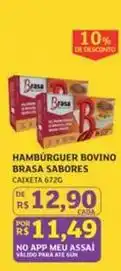 Assaí Atacadista Pura brasa - hambúrguer bovino oferta