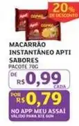 Assaí Atacadista Apti - macarrão instantâneo oferta
