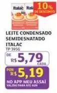 Assaí Atacadista Italac - leite condensado semidesnatado oferta