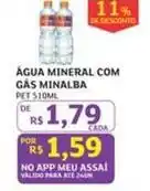 Assaí Atacadista Minalba - água mineral com gas oferta