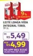 Assaí Atacadista Tirol - leite longa vida integral oferta