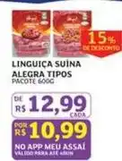 Assaí Atacadista Alegra - linguiça suína tipos oferta