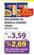 Assaí Atacadista Cadore - macarrão semola tipos oferta