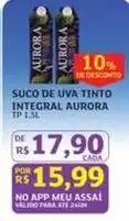 Assaí Atacadista Aurora - suco de uva tinto integral oferta