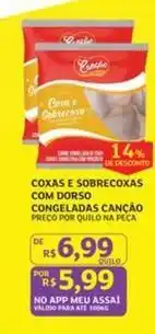 Assaí Atacadista Meu - coxas e sobrecoxas com dorso congeladas cancao oferta