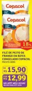 Assaí Atacadista Copacol - file de peito de frango em bifes congelado oferta