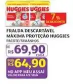 Huggies - fralda descartável máxima proteção
