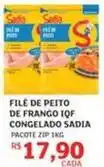 Assaí Atacadista Sadia - filé de peito de frango iqf congelado oferta