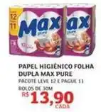Assaí Atacadista Max - papel higiênico folha dupla pure oferta