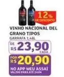 Assaí Atacadista Nacional - vinho nacional del grano tipos oferta