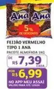 Assaí Atacadista Ana - feijão vermelho tipo 1 oferta