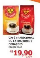 Assaí Atacadista 3 corações - café tradicional ou extraforte oferta