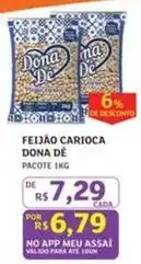 Assaí Atacadista Dona dê - feijão carioca oferta