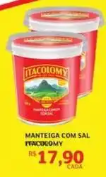 Assaí Atacadista Itacolomy - manteiga com sal oferta