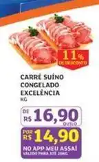 Assaí Atacadista De - carré suino congelado excelencia oferta