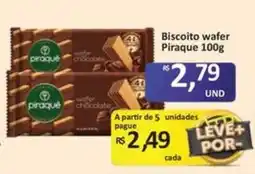 Paulistão Supermercados Biscoito wafer piraque oferta