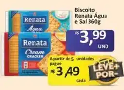 Paulistão Supermercados Biscoito renata água e sal oferta