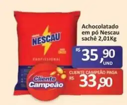 Paulistão Supermercados Achocolatado em pó Nescau oferta