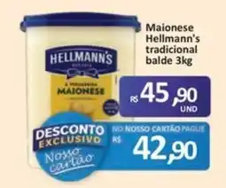 Paulistão Supermercados Maionese hellmann's tradicional oferta