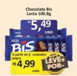 Paulistão Supermercados Chocolate Bis Lacta oferta