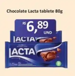Paulistão Supermercados Chocolate lacta tablete oferta