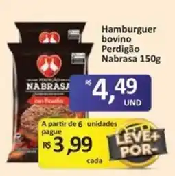 Paulistão Supermercados Hamburguer bovino Perdigão Nabrasa oferta